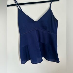 Banana Republic peplum layered blouse